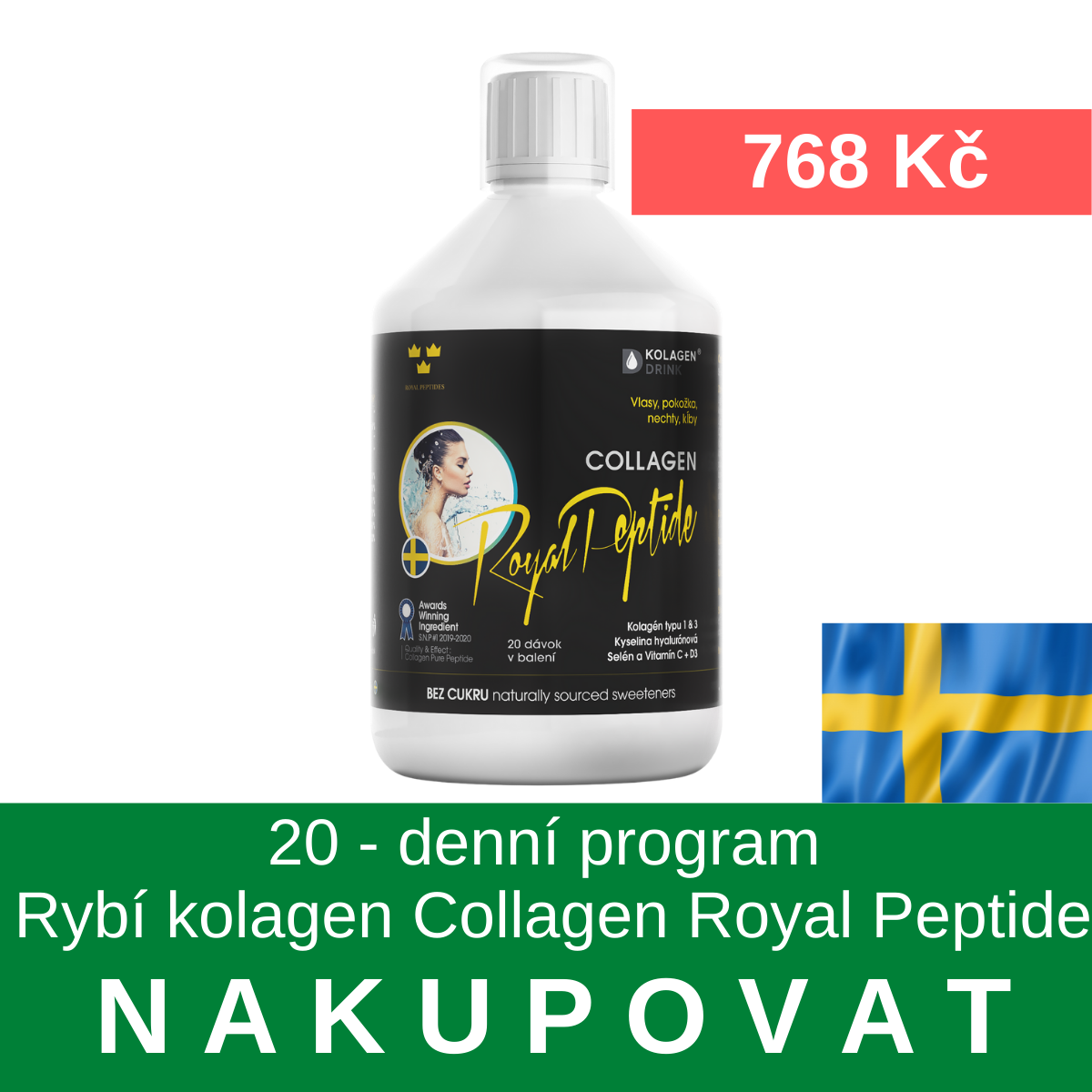 bez cukru 20 - dnovy program Royal Peptide KD 